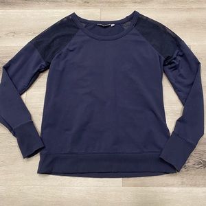 ATHLETA Citytime Crewneck Sweatshirt Navy Blue Size: M
